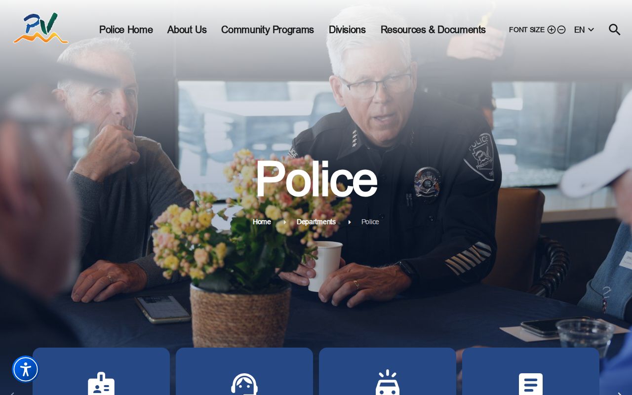Prescott Valley criminal records police department page